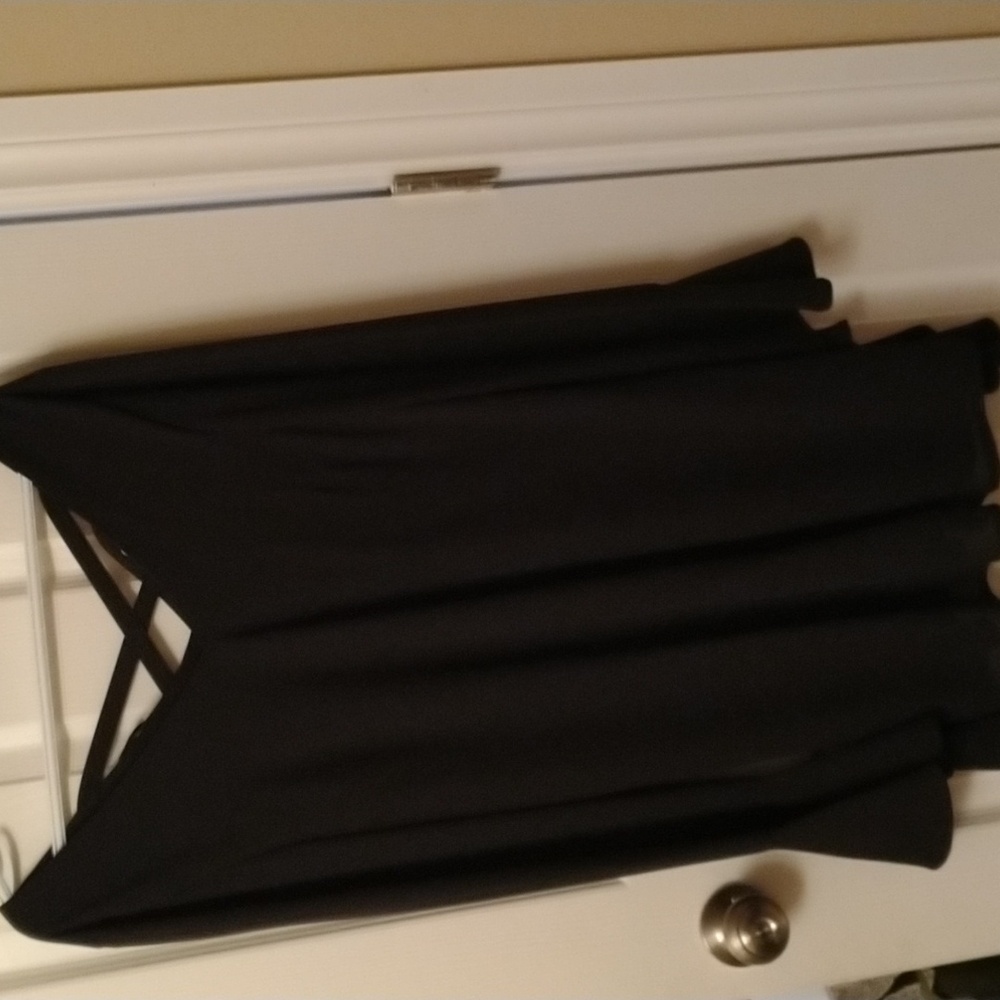 Loveriche sheer black dress with ruffle sleeve